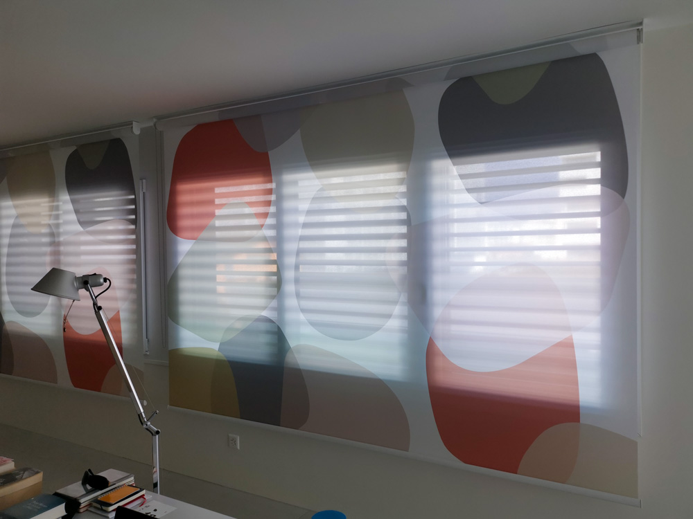 Tende a rullo Création Baumann2 Tende a rullo Création Baumann soggiorno